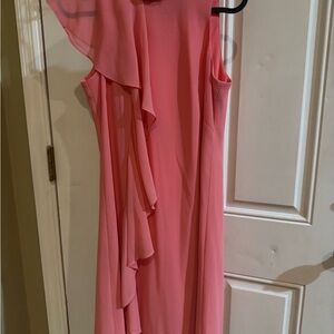 Vince Camuto Asymmetrical Pink Dress